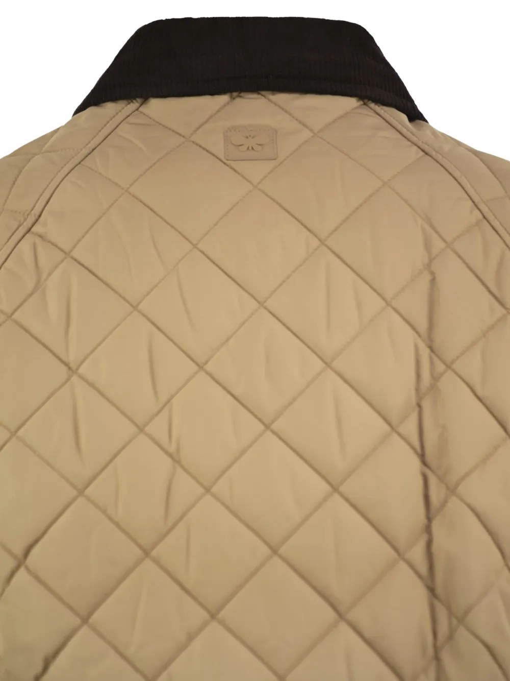 Weekend Max Mara Gewatteerd jack met ribfluwelen kraag Beige