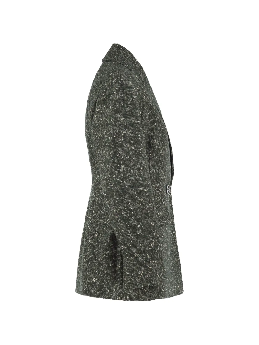 Max Mara Bouclé blazer met dubbele rij knopen Groen
