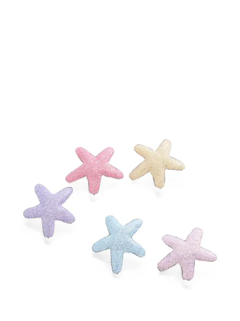 Mimi Tutu glitter-effect starfish hair clips (set of five)