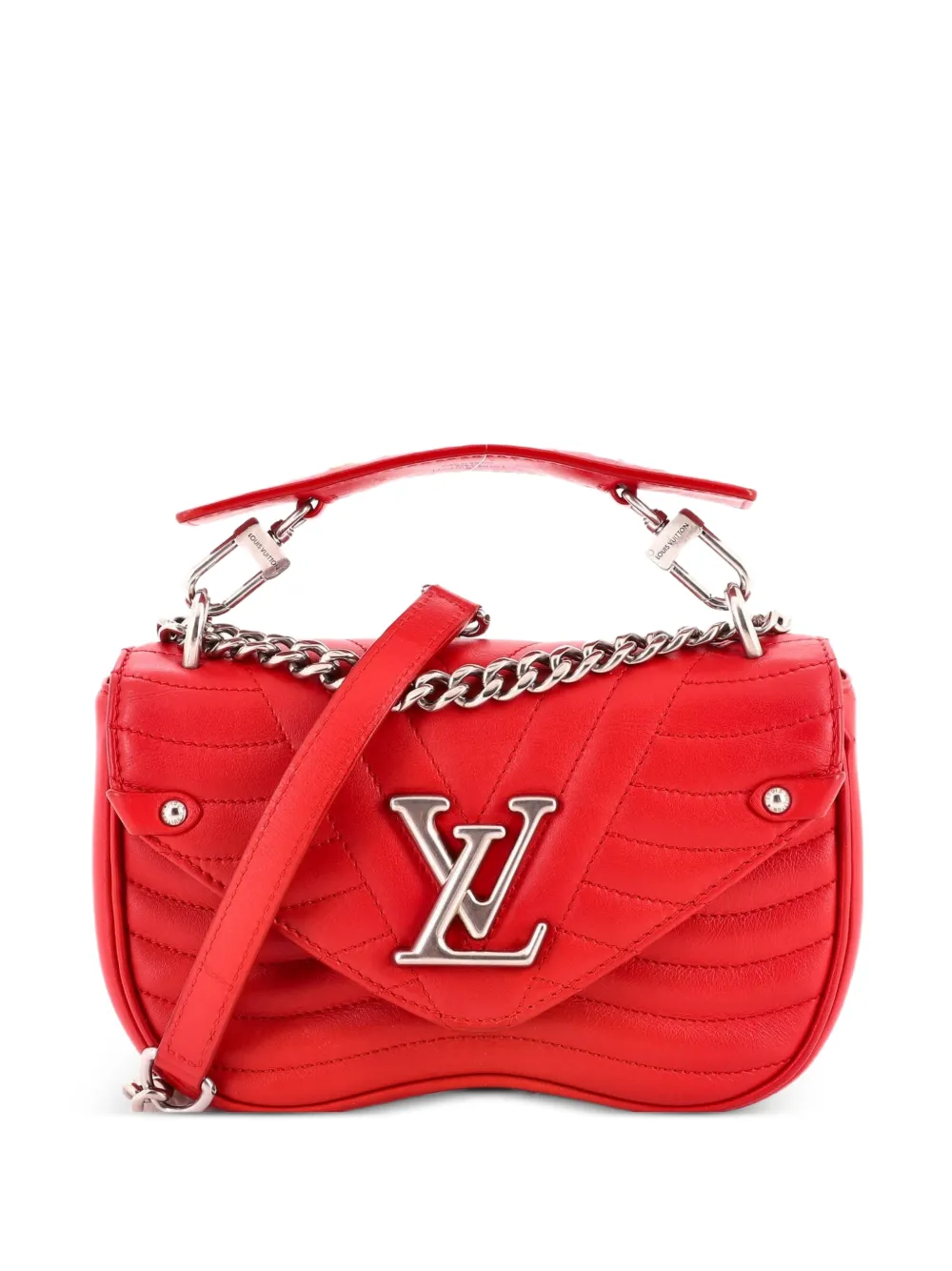Louis Vuitton Pre-Owned New Wave Chain Bag Quilted Leather PM shoulder bag - Rot