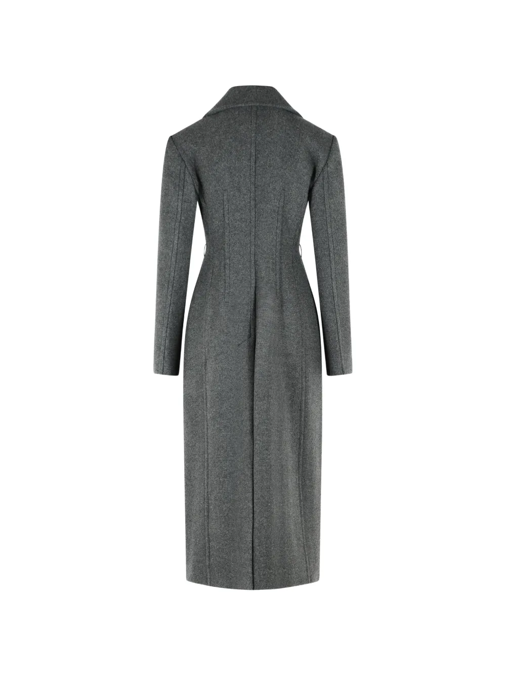 Sportmax Jas met chevron-effect en scheerwol Zwart