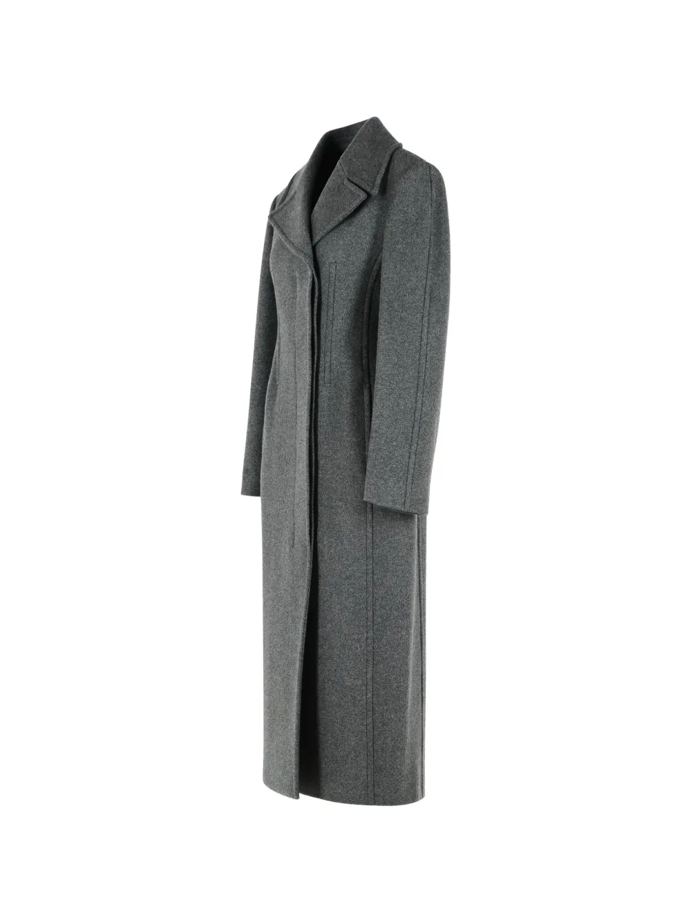 Sportmax Jas met chevron-effect en scheerwol Zwart