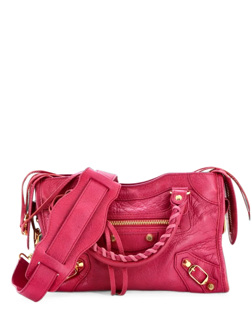 Balenciaga Pre-Owned City Classic Studs Bag Leather Mini satchel - Rosa
