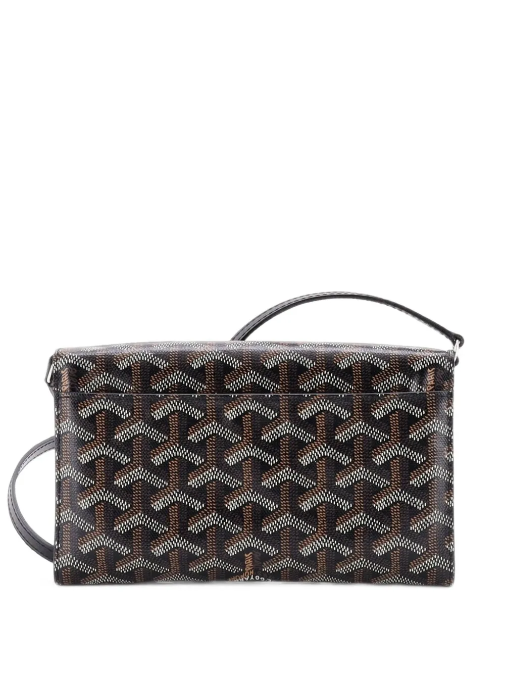 Goyard Pre-Owned portefeuille continental Varenne à bandoulière - Noir Goyard Pre-Owned portefeuille continental Varenne à bandoulière - Noir