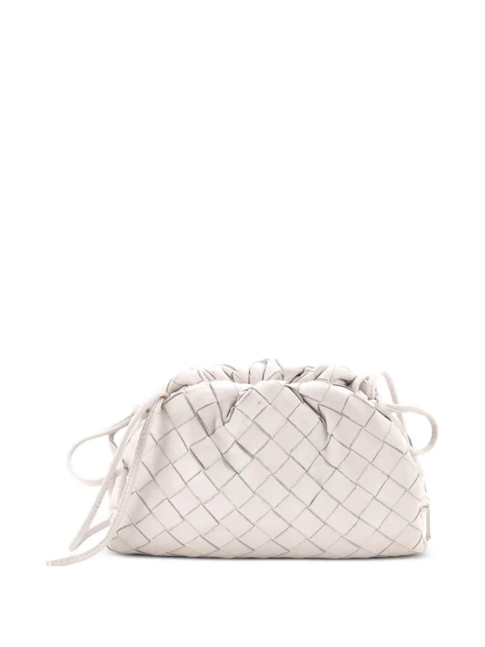 Bottega Veneta Pre-Owned The Pouch Intrecciato Nappa Mini crossbody bag - Weiß