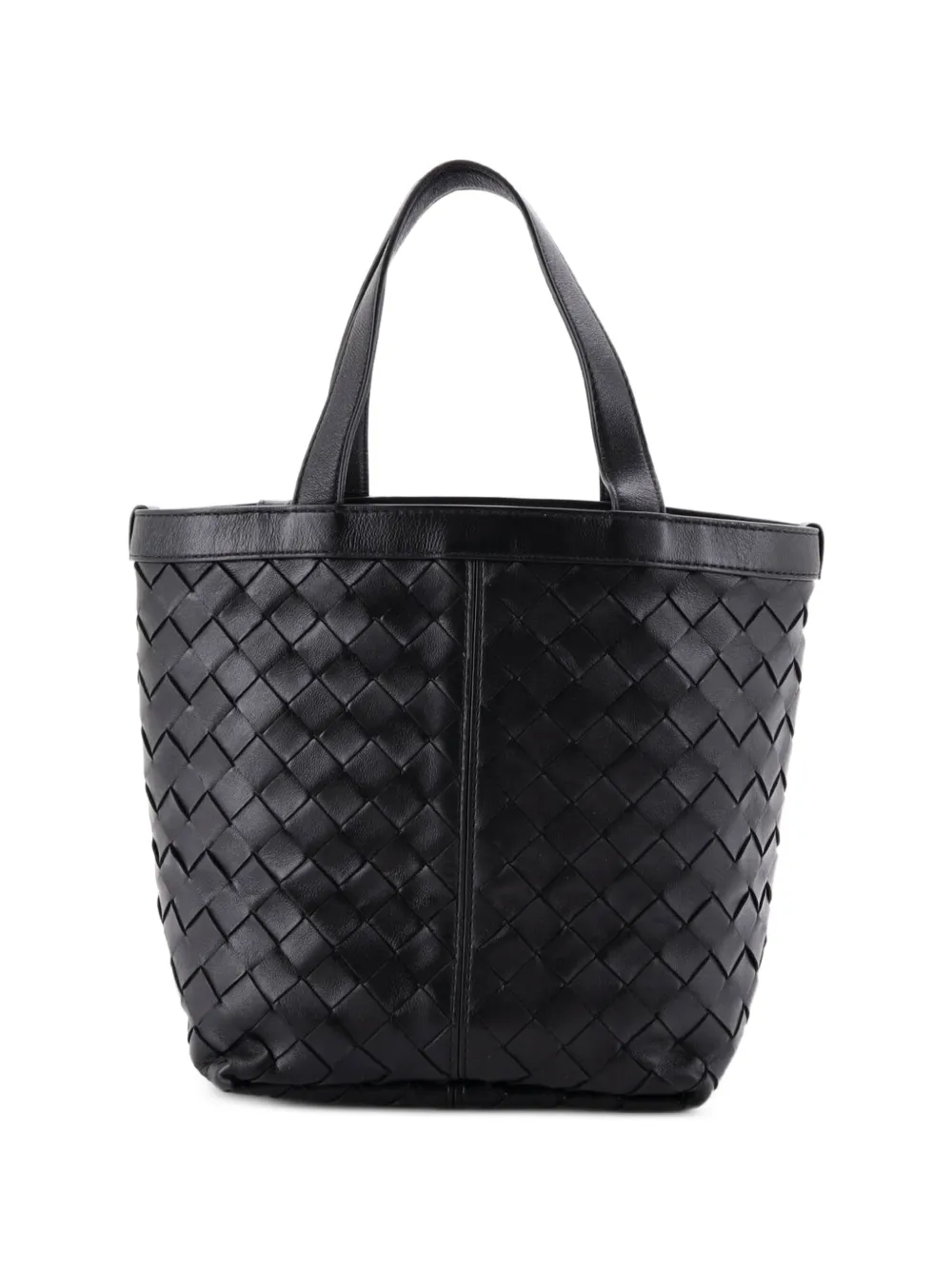 Bottega Veneta Pre-Owned petit sac cabas Flip Flap en cuir Intrecciato - Noir