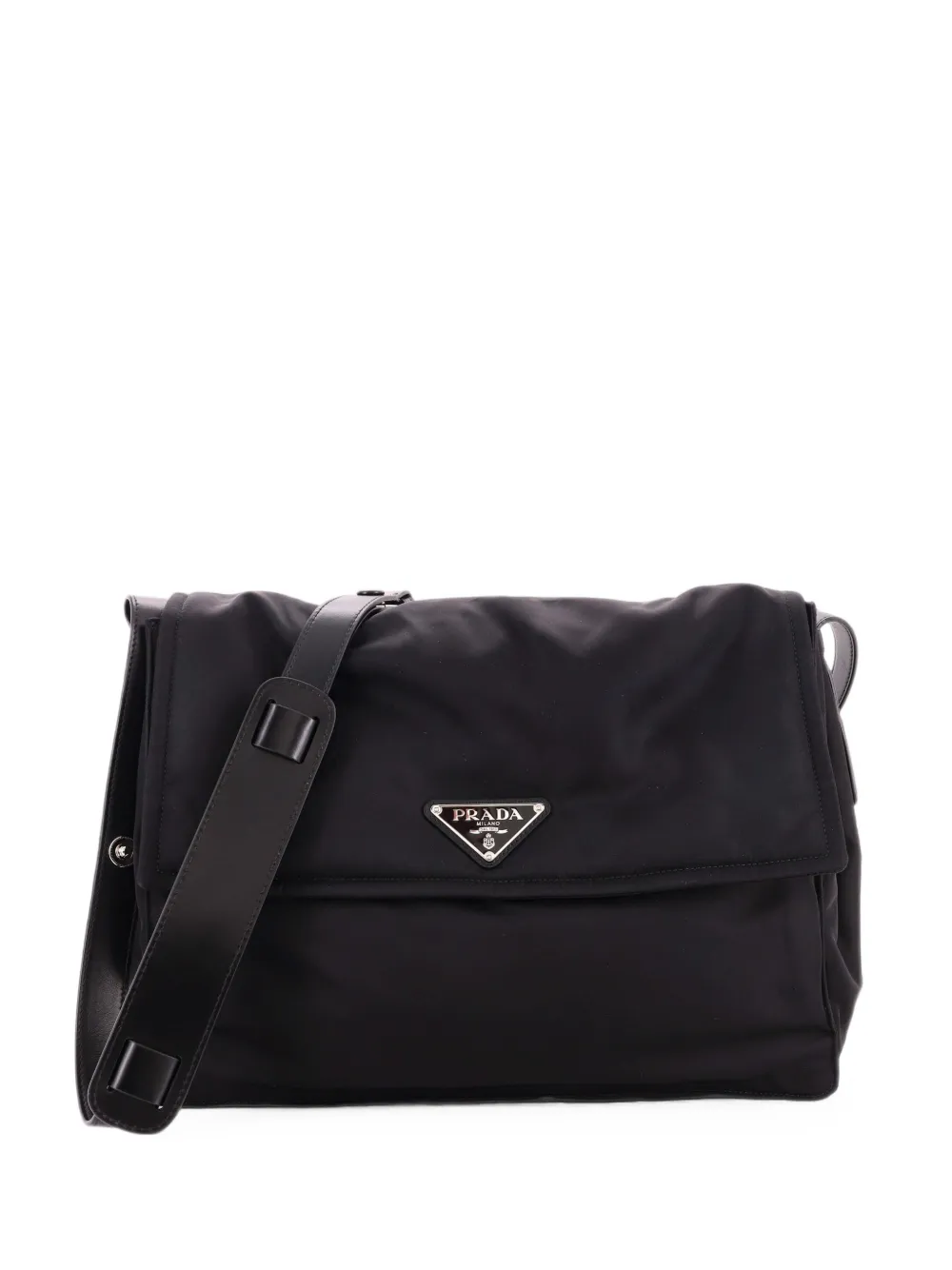 Prada Pre-Owned Padded Flap Re-Nylon Large shoulder bag - Schwarz
