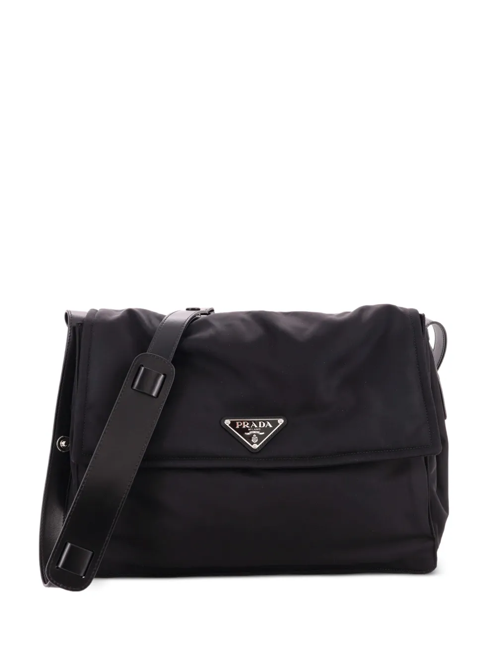 Prada Pre-Owned Padded Flap Re-Nylon Large shoulder bag - Schwarz