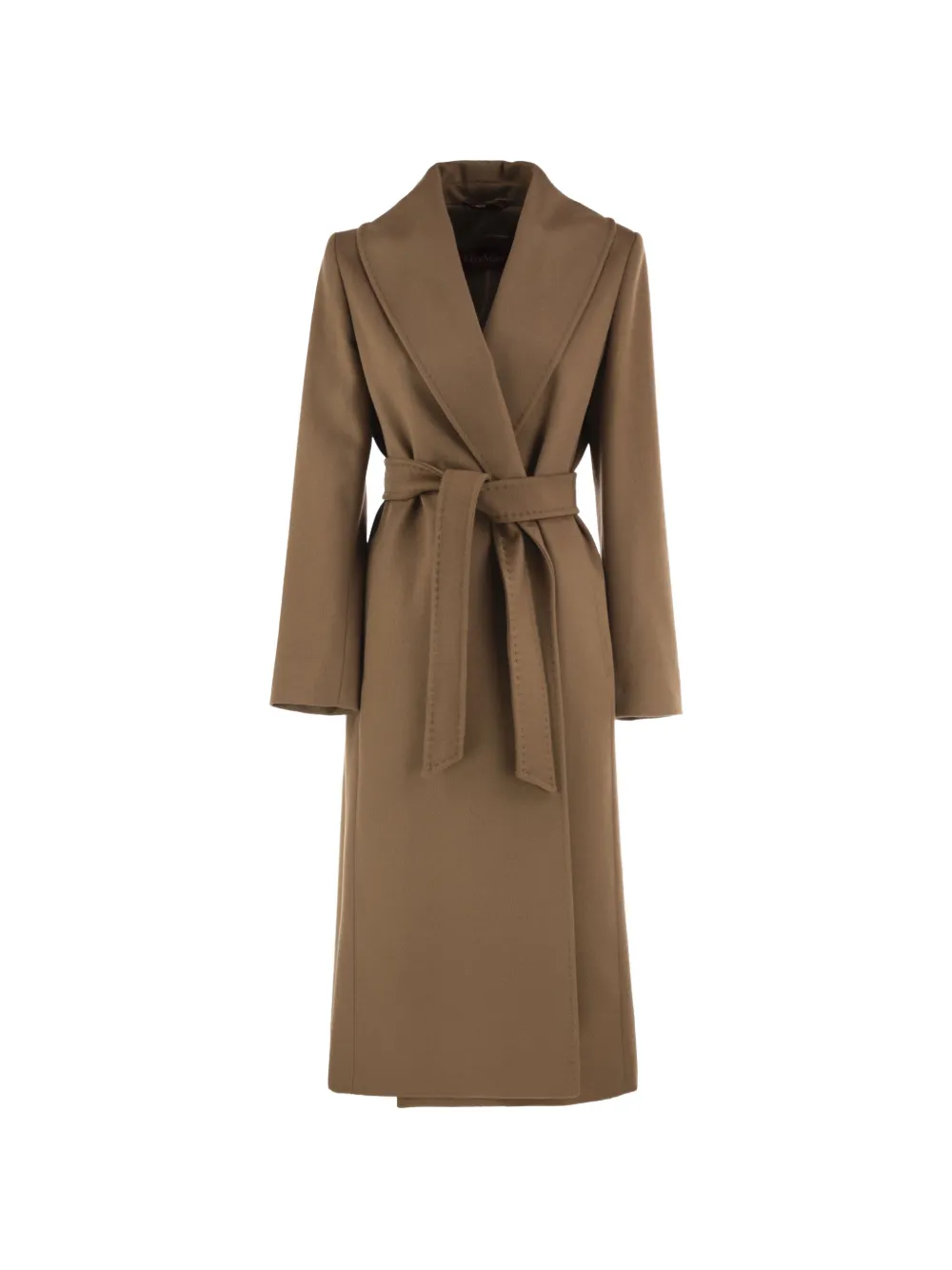 Max Mara belted wrap coat - Marrone