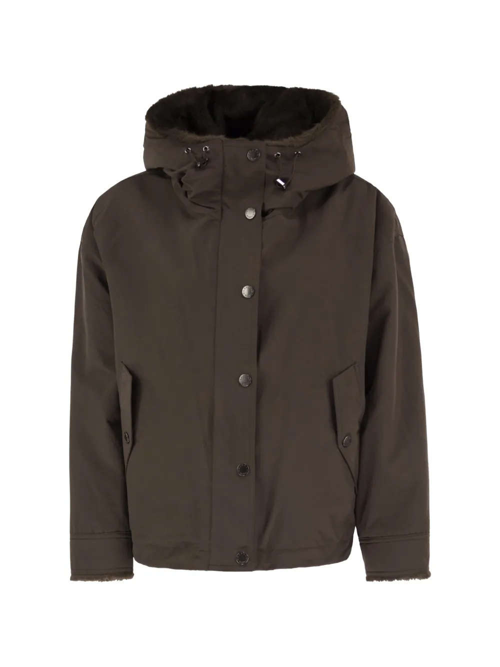 Weekend Max Mara Zanna reversible hooded jacket - Marrone