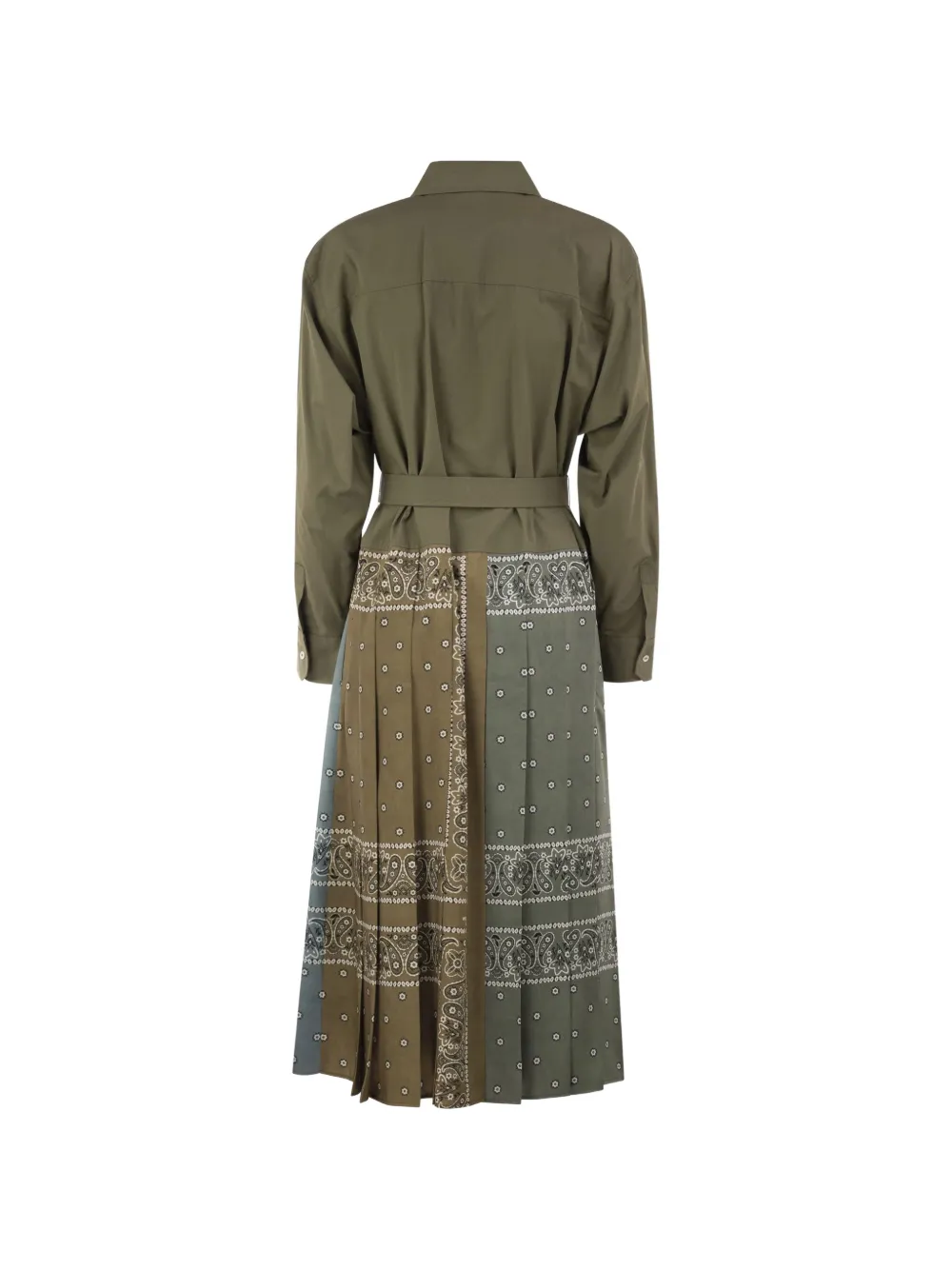 Weekend Max Mara Geplooide midi-jurk met bandana-print Groen