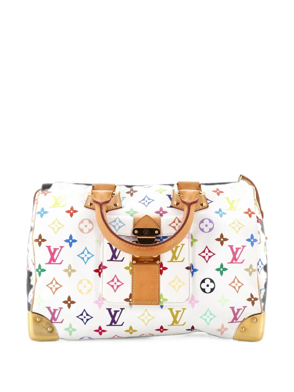 Louis Vuitton Pre-Owned Speedy Handbag Monogram Multicolor 30 satchel - Bianco