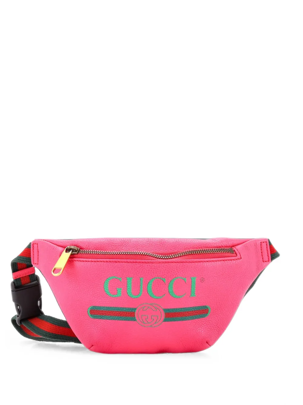 Gucci Pre-Owned petit sac banane à logo imprimé - Rose Gucci Pre-Owned petit sac banane à logo imprimé - Rose