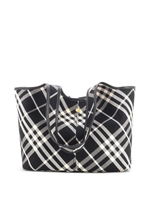 Burberry Pre-Owned East-West Vintage Check Canvas Small tote bag