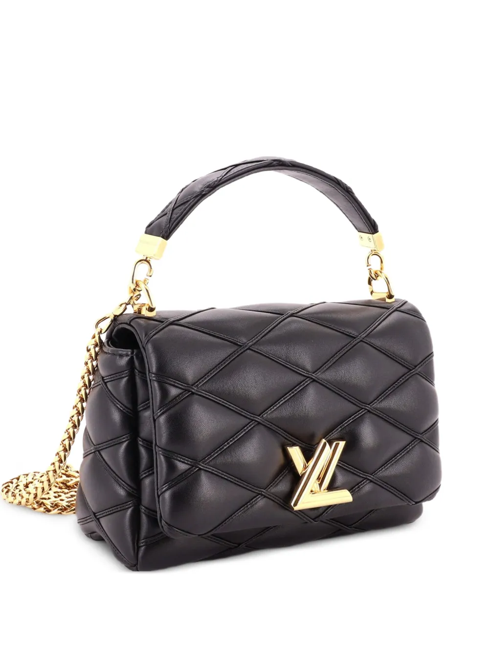 Louis Vuitton Pre-Owned GO-14 Top Handle NM Handbag Malletage Leather MM crossbody bag - Nero
