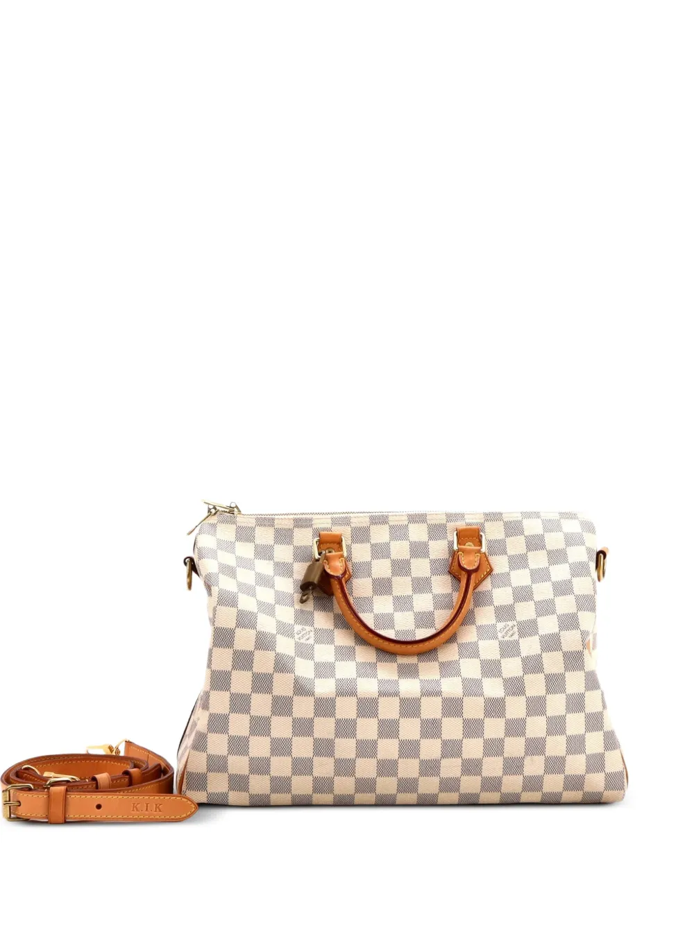 Louis Vuitton Pre-Owned Speedy Bandouliere Bag Damier 35 satchel - Bianco
