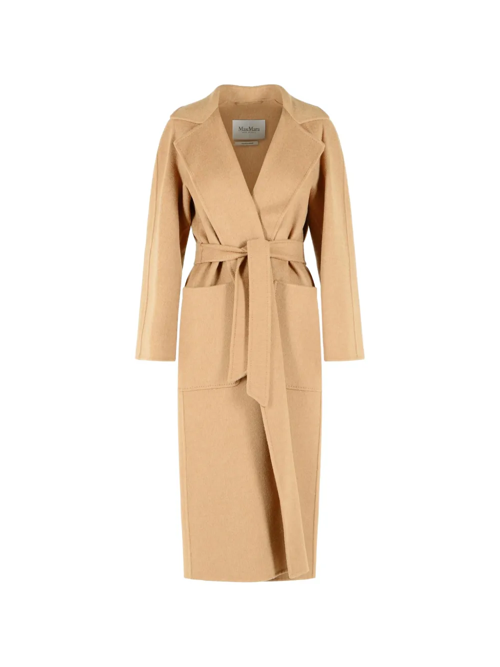 Max Mara belted raglan-sleeve coat - Marrone
