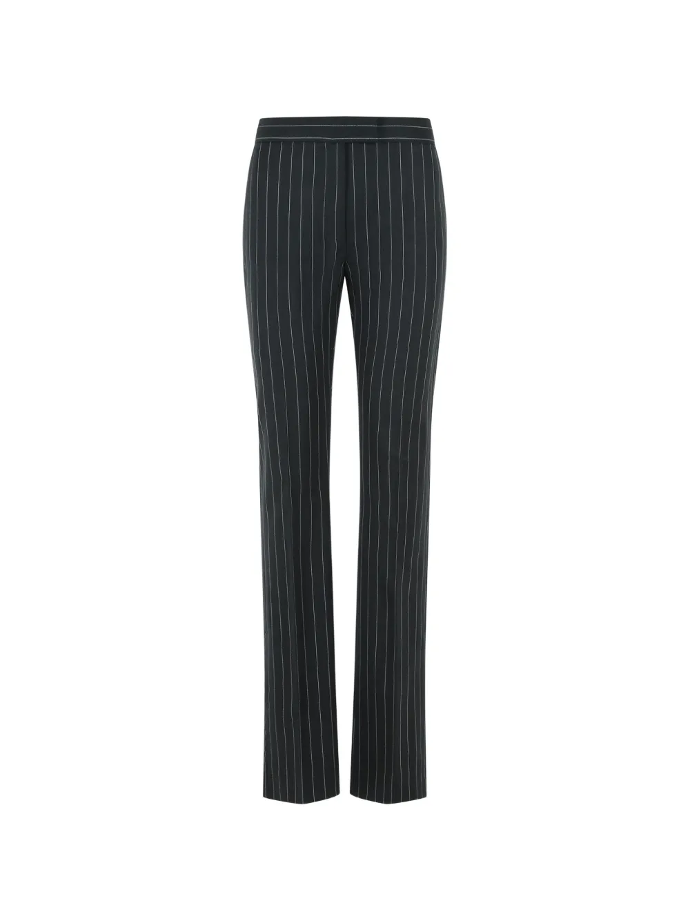 Sportmax Pinstrip Flared Trousers In Black
