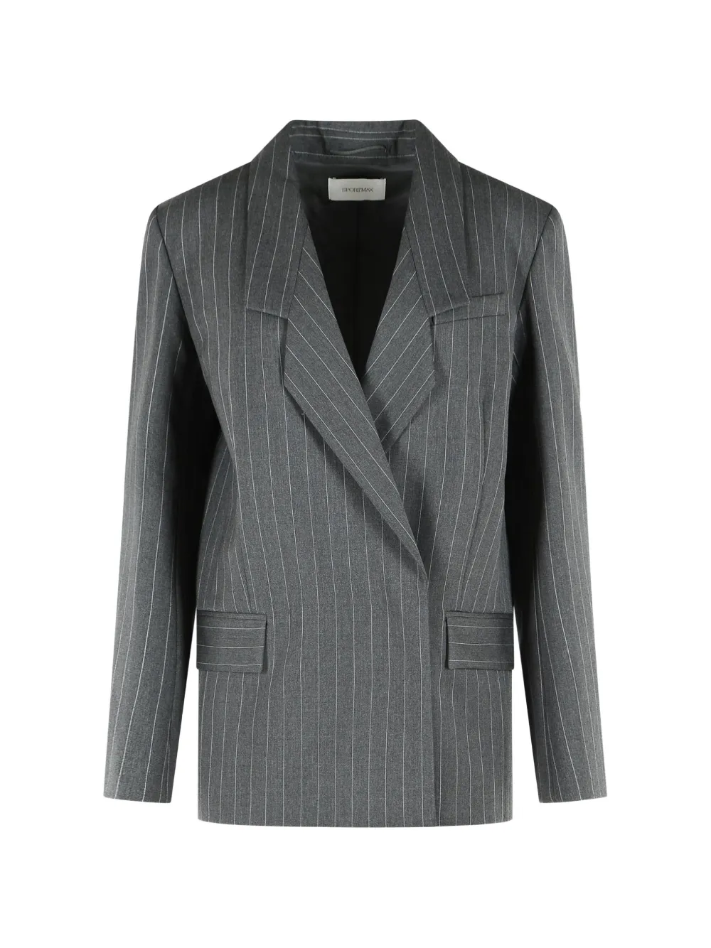 Sportmax pinstriped double-breasted blazer - Grigio