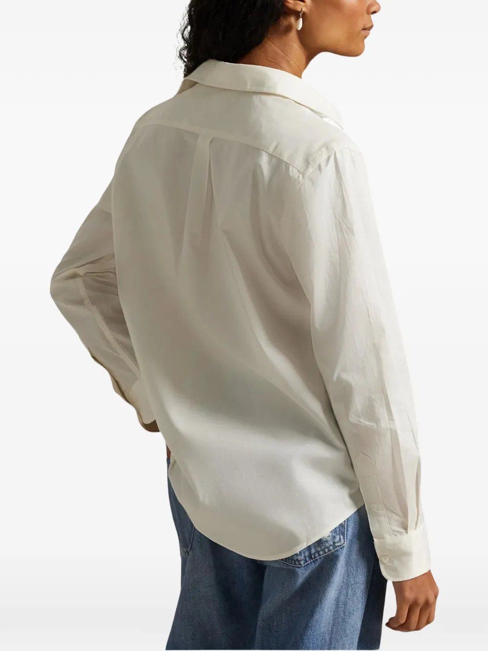 Polo Ralph Lauren Classic Fit twill blouse Beige