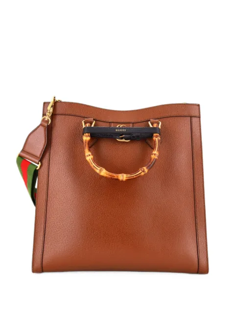 Gucci Pre-Owned tote Diana NM grande de piel y bambú