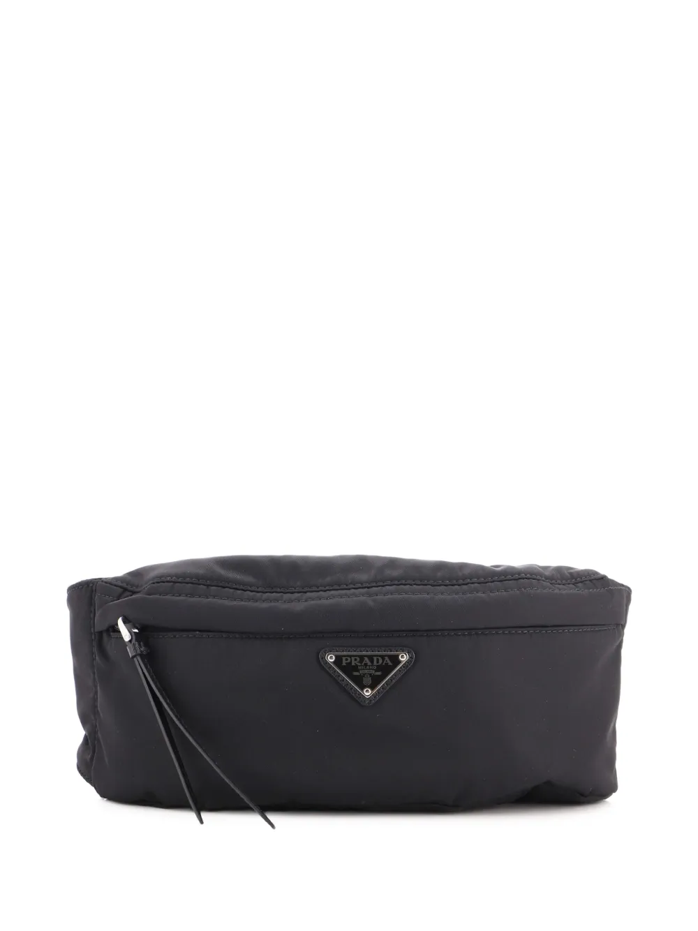 Prada Pre-Owned sac banane Zip Waist Bag Tessuto médium - Noir