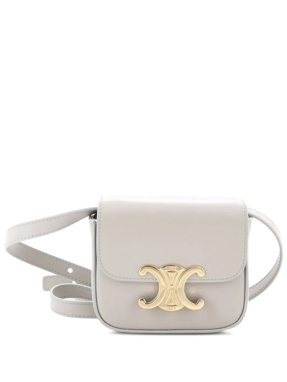 Celine Pre-Owned Claude Leather Mini shoulder bag - Nude
