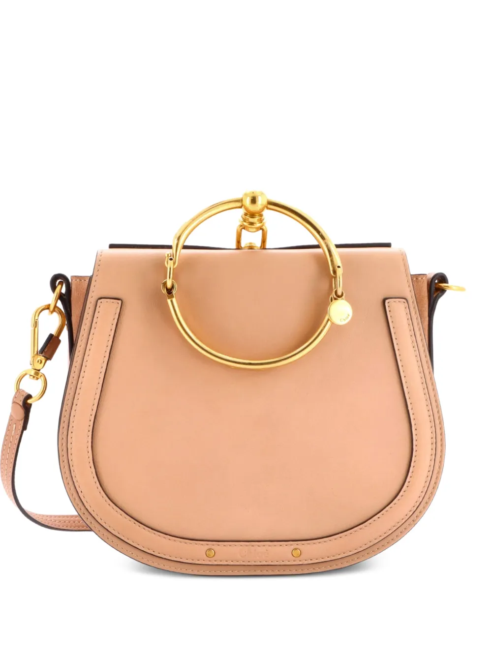 Chloé Pre-Owned Nile Leather Medium crossbody bag - Nude