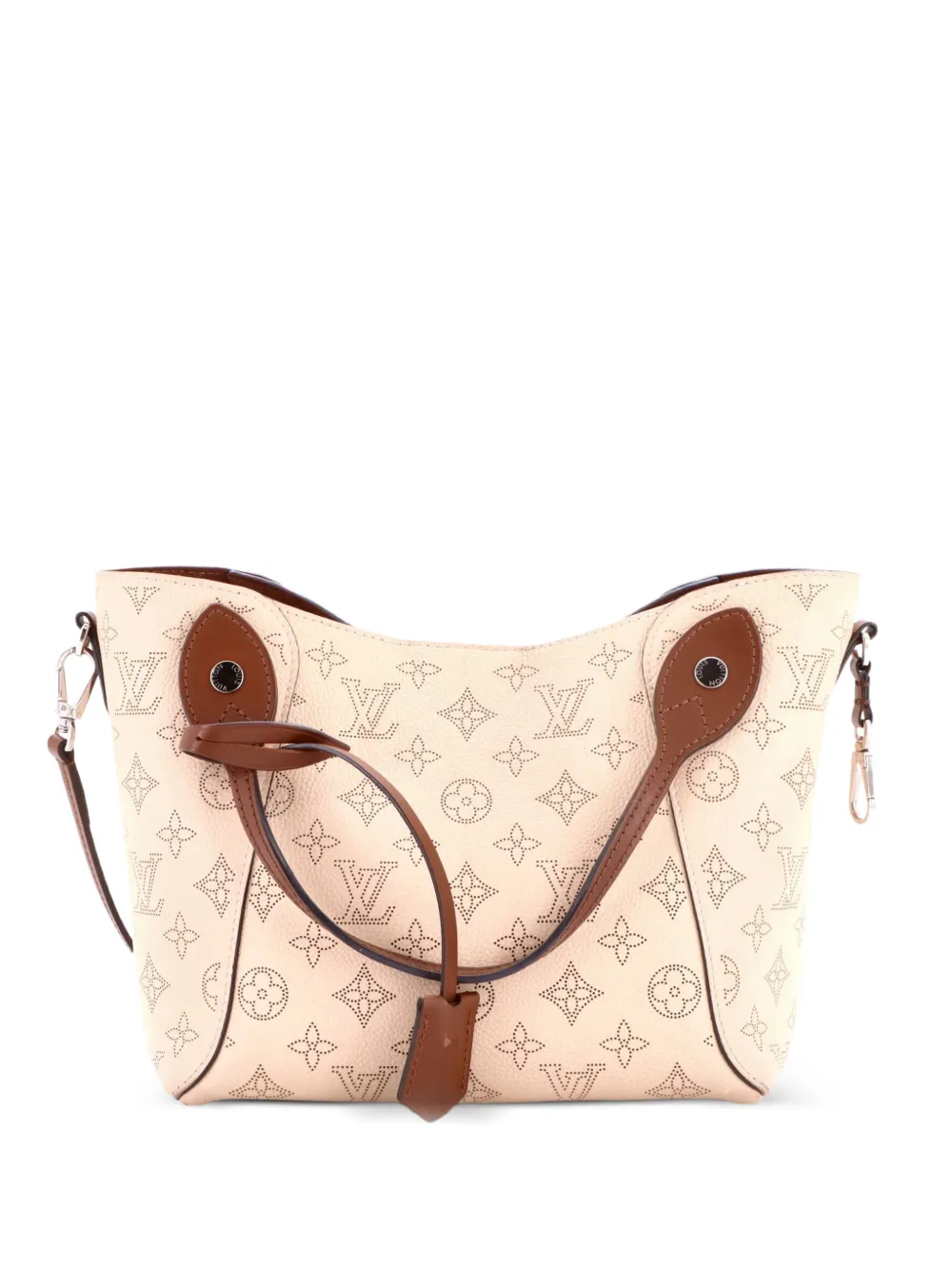 Louis Vuitton Pre-Owned Hina Handbag Mahina Leather PM shoulder bag - Marrone