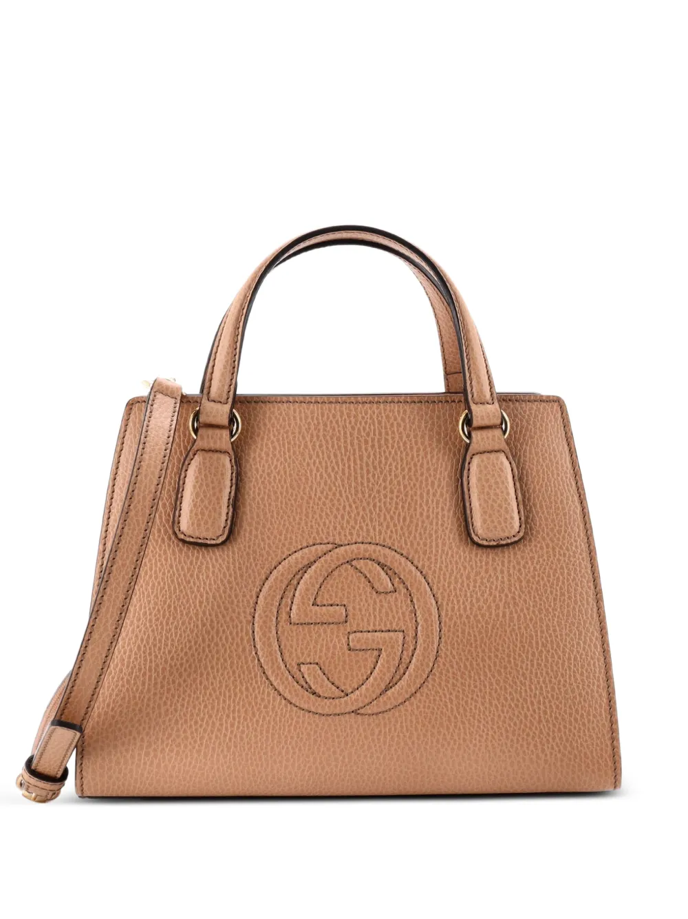 Gucci Pre-Owned Soho Convertible Top Handle Leather Small satchel - Toni neutri