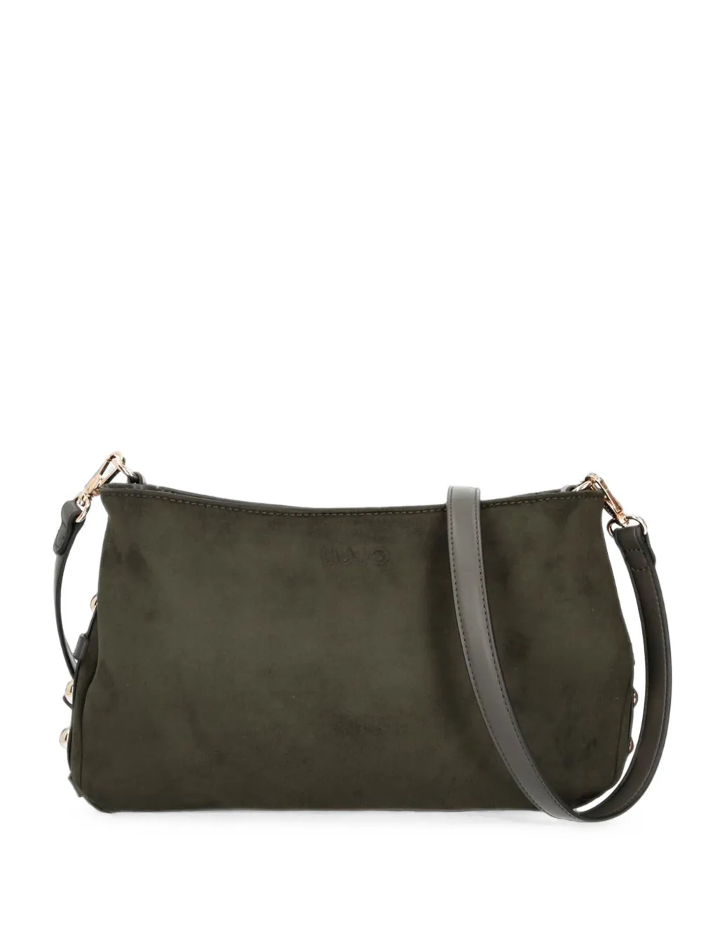 LIU JO suede-effect studded shoulder bag - Verde