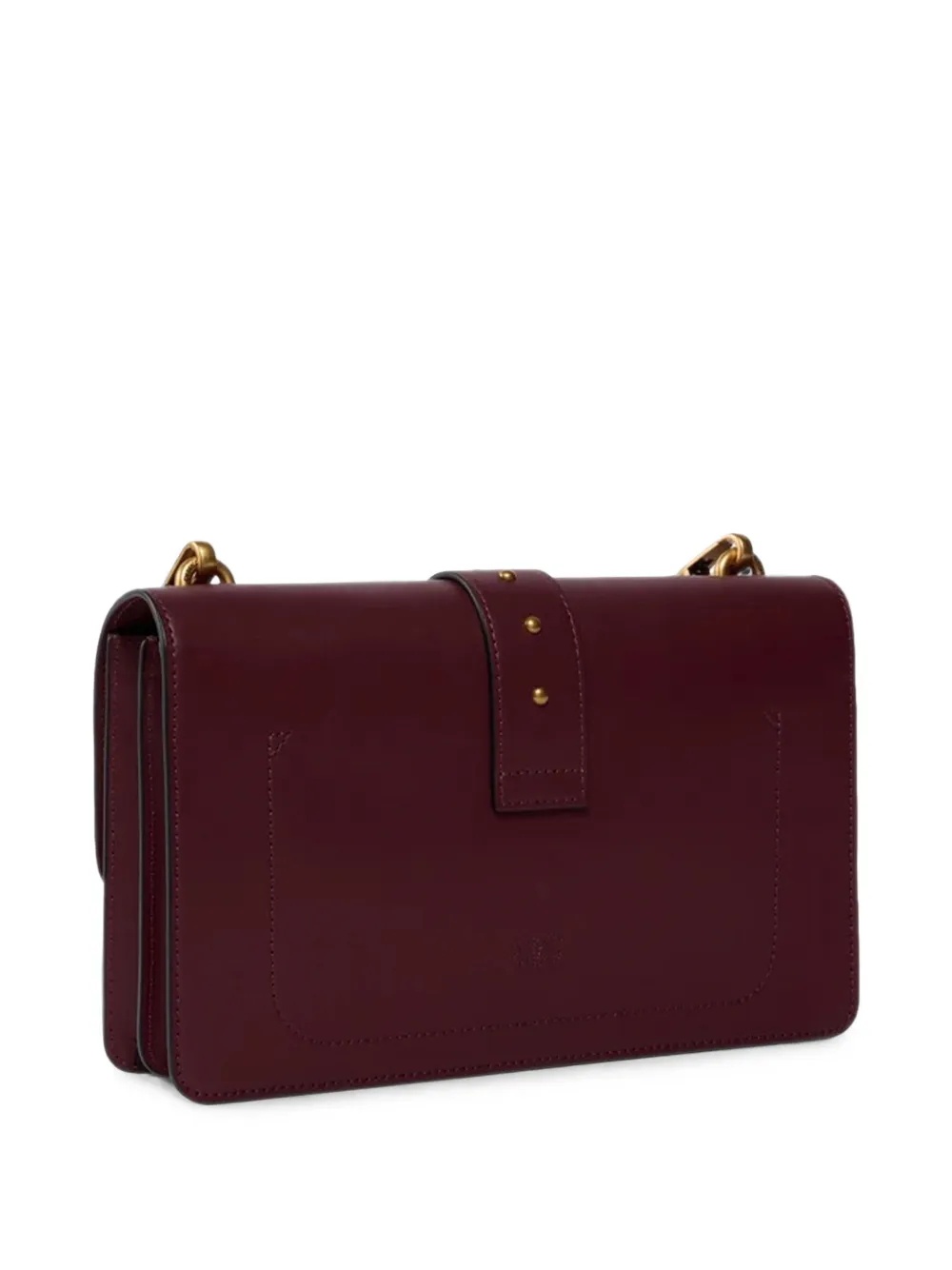 PINKO Medium Love handtas van leer met gesp Rood