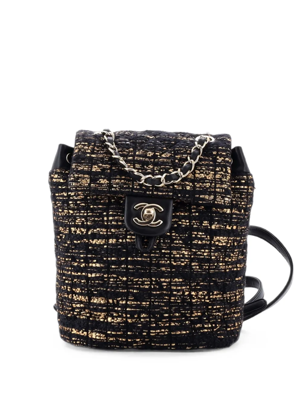 CHANEL Pre-Owned Urban Spirit Quilted Tweed Small backpack - Nero
