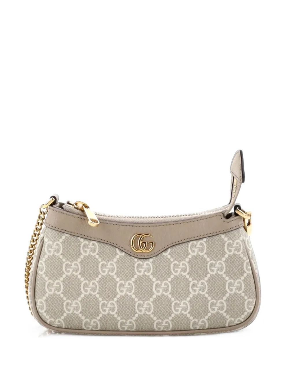 Gucci Pre-Owned Ophidia Charm Shoulder Bag GG Coated Canvas with Leather Mini crossbody bag - Marrone