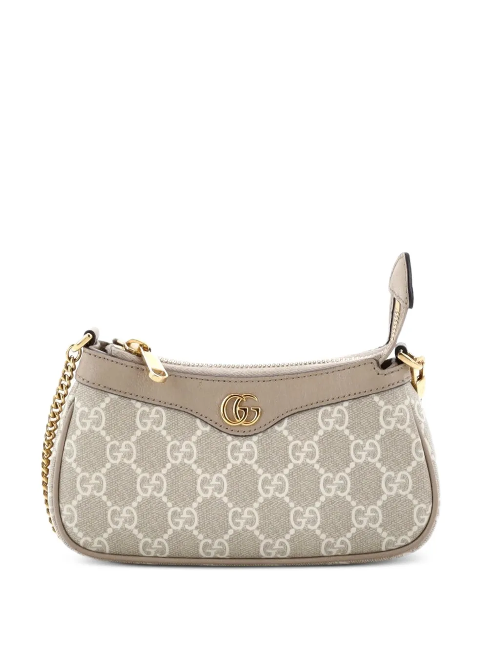 Gucci Pre-Owned Ophidia Charm Shoulder Bag GG Coated Canvas with Leather Mini crossbody bag - Brown