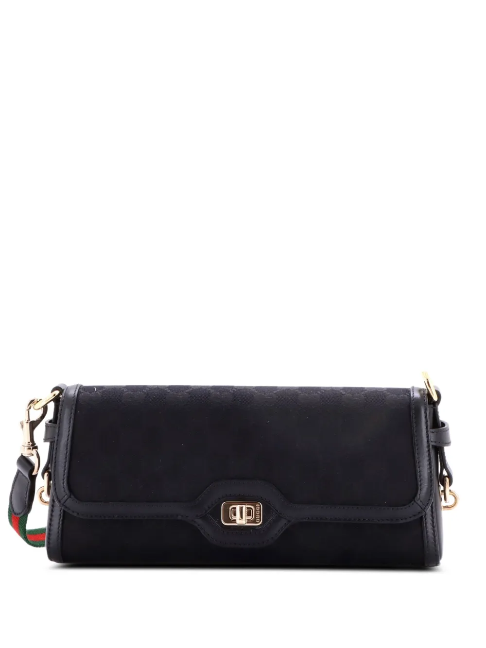 Gucci Pre-Owned Luce GG Canvas with Leather Small shoulder bag - Black