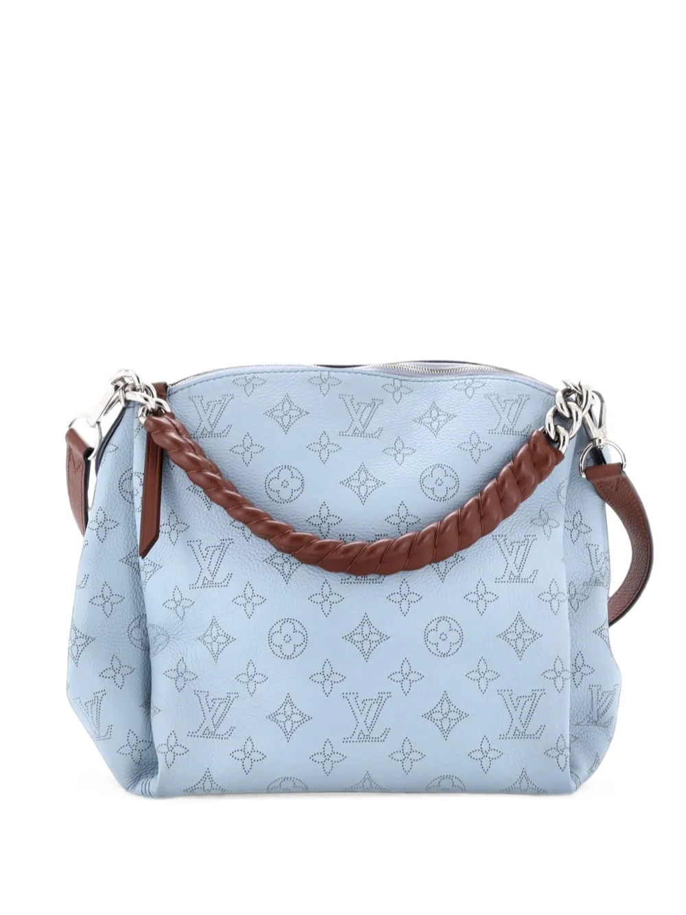 Louis Vuitton Pre-Owned Babylone Handbag Mahina Leather BB hobo bag - Blau