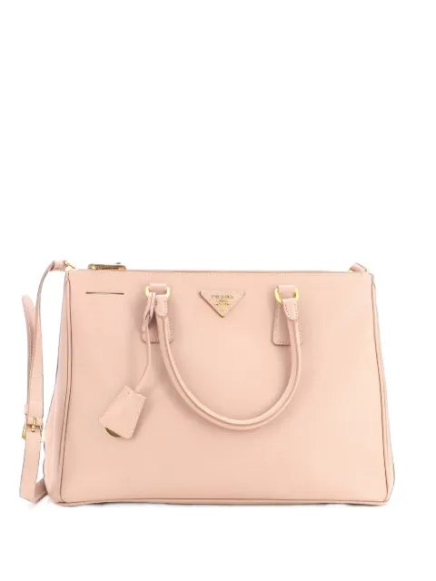 Prada Pre-Owned Double Zip Lux Saffiano Leather Medium tote bag