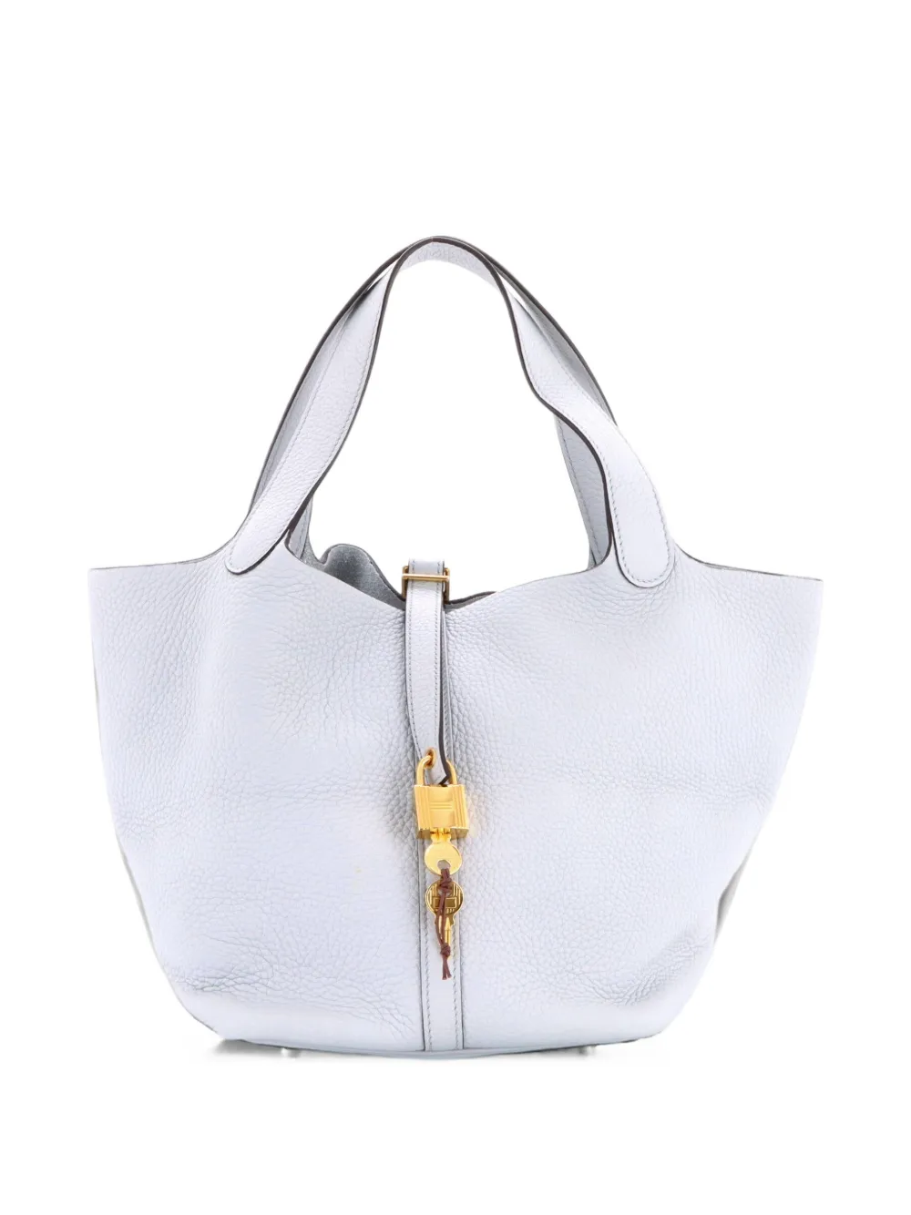 Hermès Pre-Owned Picotin Lock Bag Clemence MM bucket bag - Blau