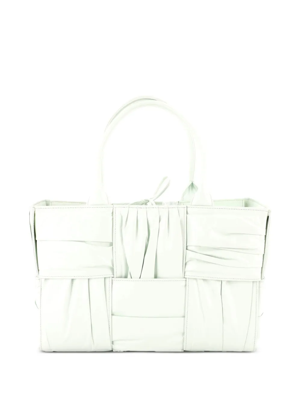 Bottega Veneta Pre-Owned Arco Maxi Intrecciato Plisse Leather Small tote bag - Grün