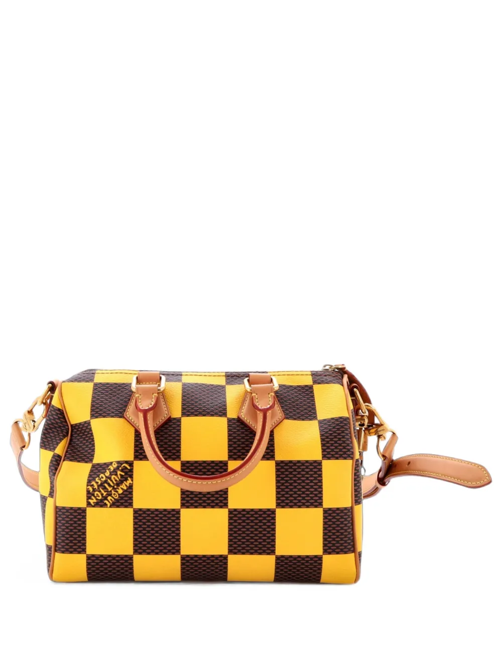 Louis Vuitton Pre-Owned Speedy Bandouliere Bag Damier Pop 25 satchel - Giallo