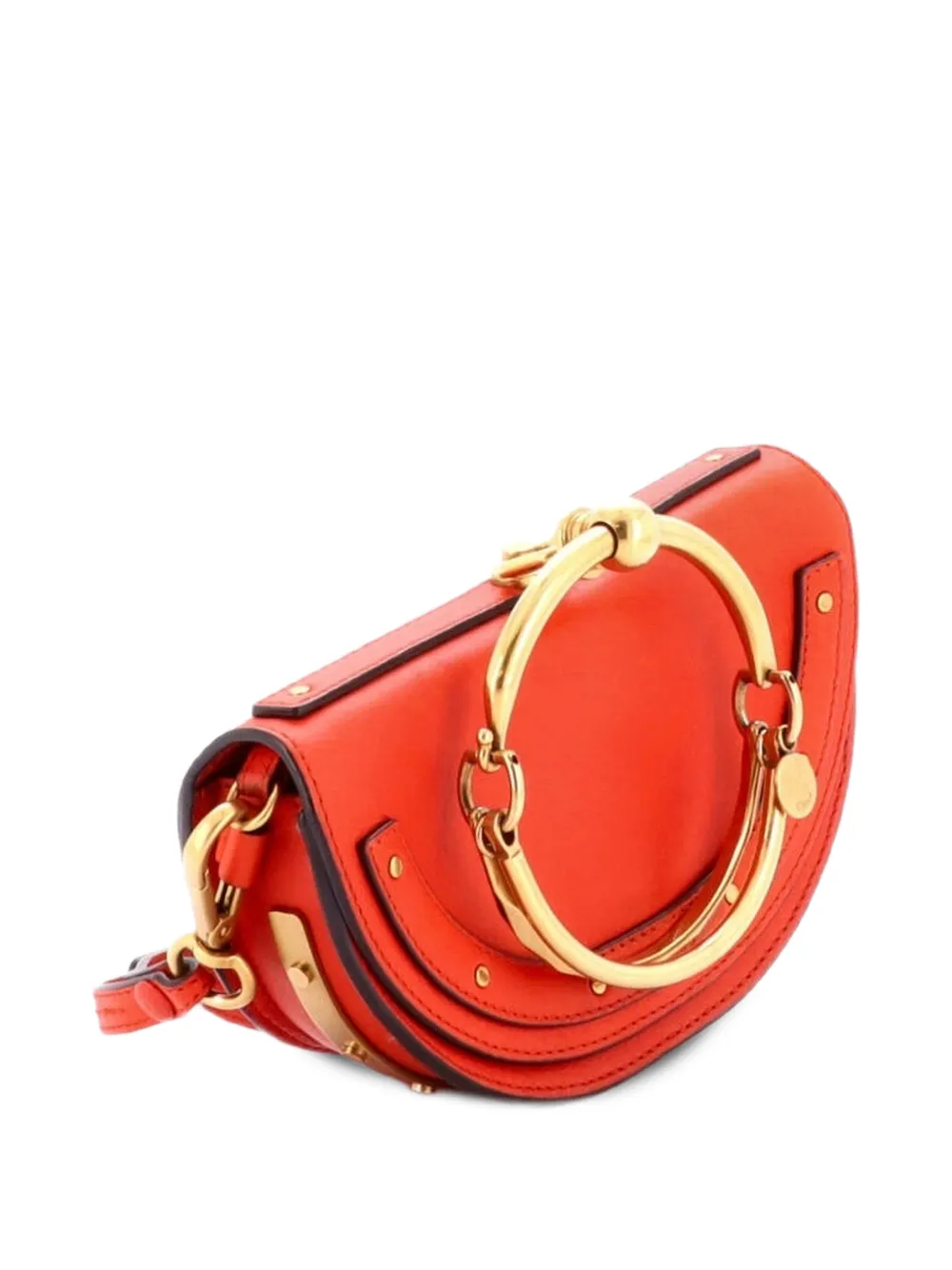 Chloé Pre-Owned Nile Leather Mini crossbody bag - Arancione