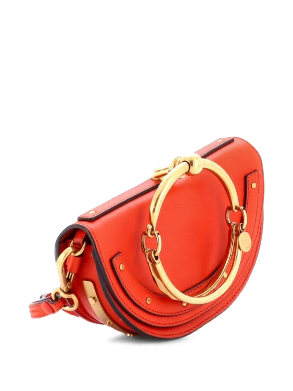 Chloé Pre-Owned Nile Leather Mini crossbody bag - Arancione