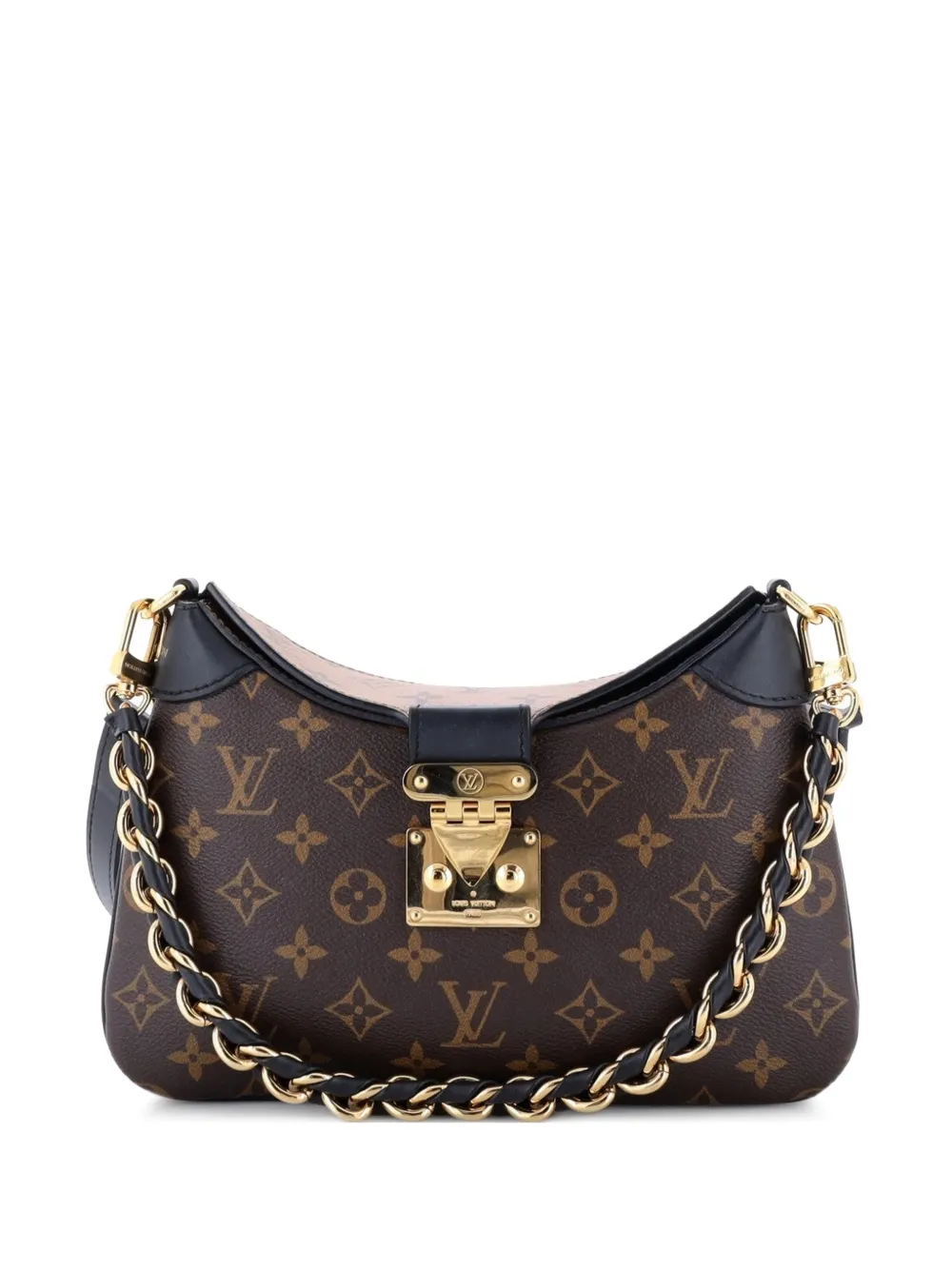 Louis Vuitton Pre-Owned LV Twinny Handbag Monogram Canvas and Reverse Monogram Canvas with Leather shoulder bag - Marrone