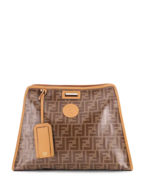 Fendi Pre-Owned Peekaboo Defender Zucca Coated Canvas Medium tote bag