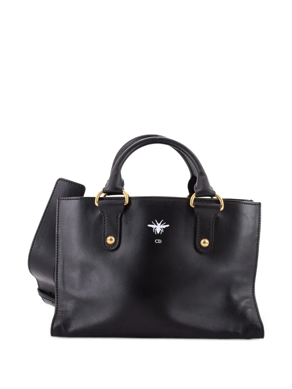 Christian Dior Pre-Owned D-Bee Top Handle Bag Leather satchel - Schwarz