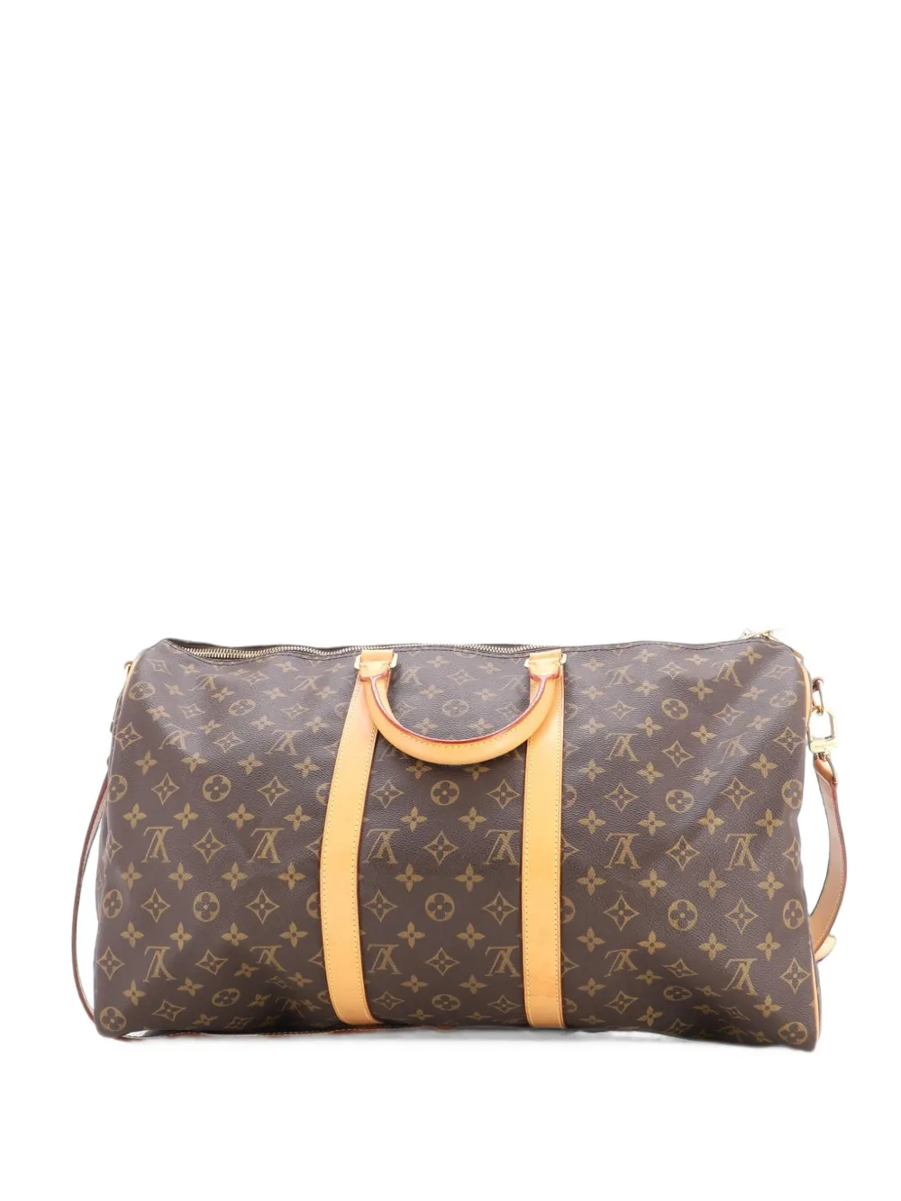 Louis Vuitton Pre-Owned Keepall Bandouliere Bag Monogram Canvas 50 travel bag - Braun