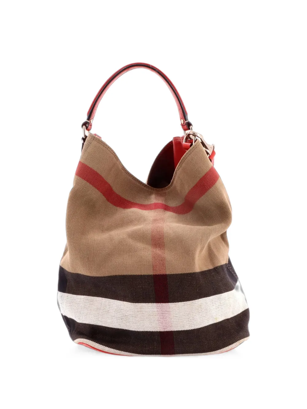 Burberry Pre-Owned sac seau Ashby format moyen en toile House Check - Marron Burberry Pre-Owned sac seau Ashby format moyen en toile House Check - Marron