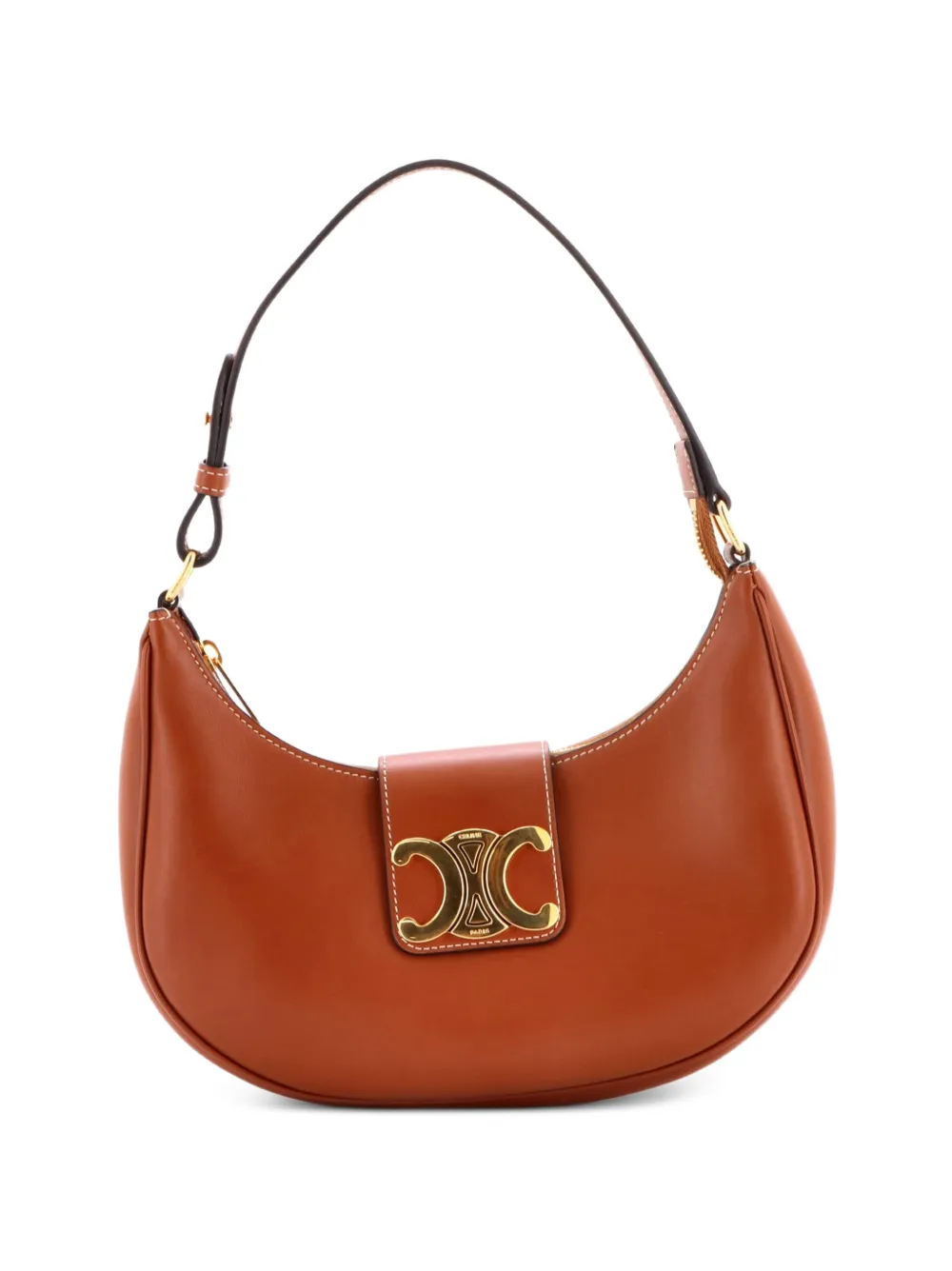 Celine Pre-Owned Ava Triomphe Bag Leather shoulder bag - Marrone