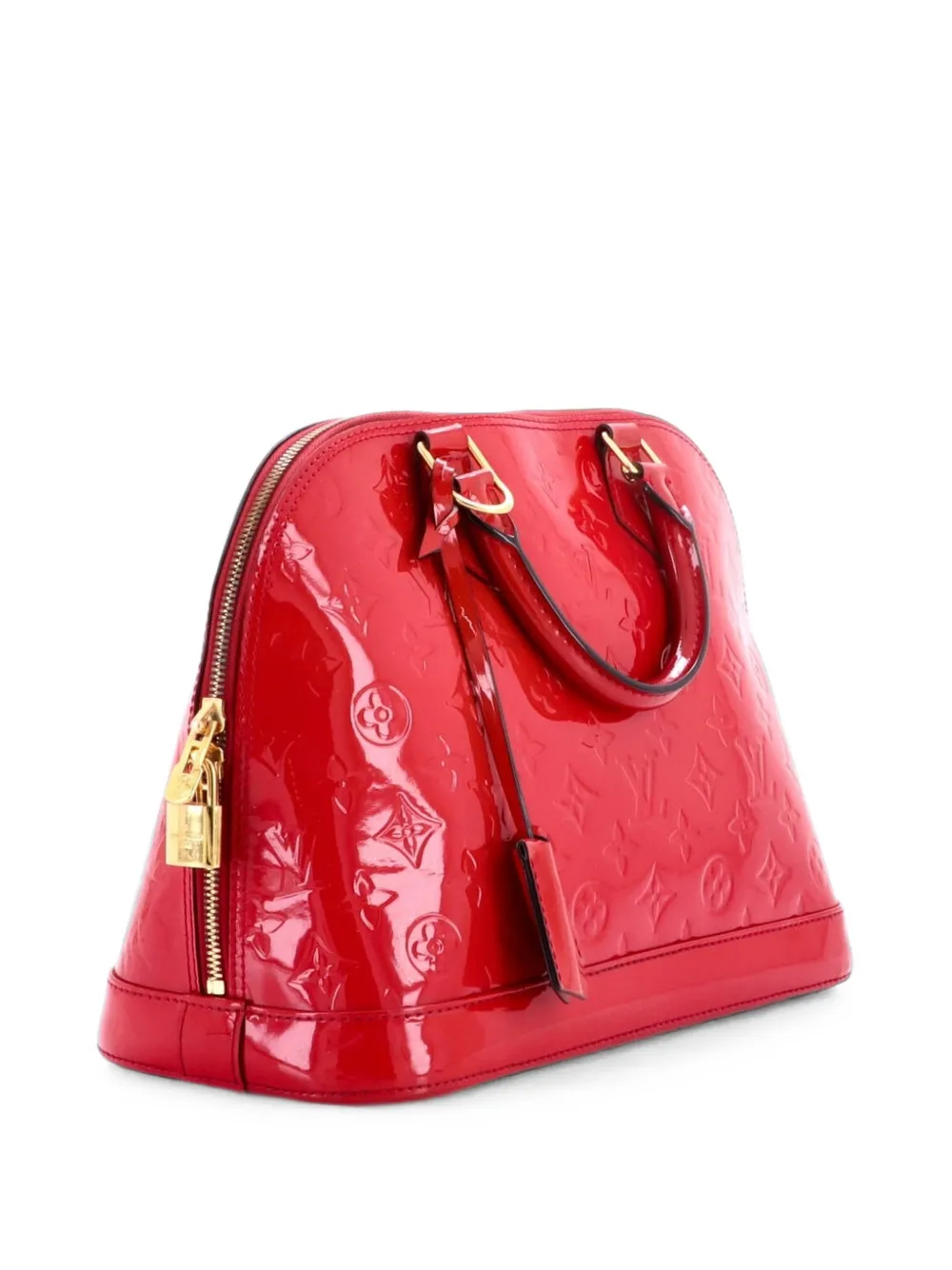 Louis Vuitton Pre-Owned Alma Handbag Monogram Vernis PM satchel - Rot